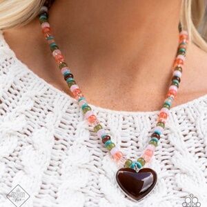 Desertscape Delight - Brown Necklace #3357